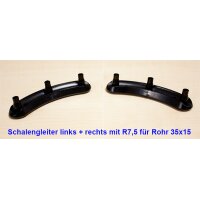 Bogengleiter 200-7,5 Stuhlgleiter hinten mit 3 Zapfen...