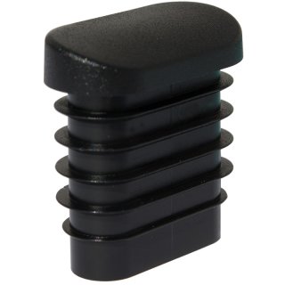 Kunststoff Lamellen-Stopfen S101 mit schrägem Boden Möbelgleiter Stuhlgleiter für Flach-Ovalrohr
