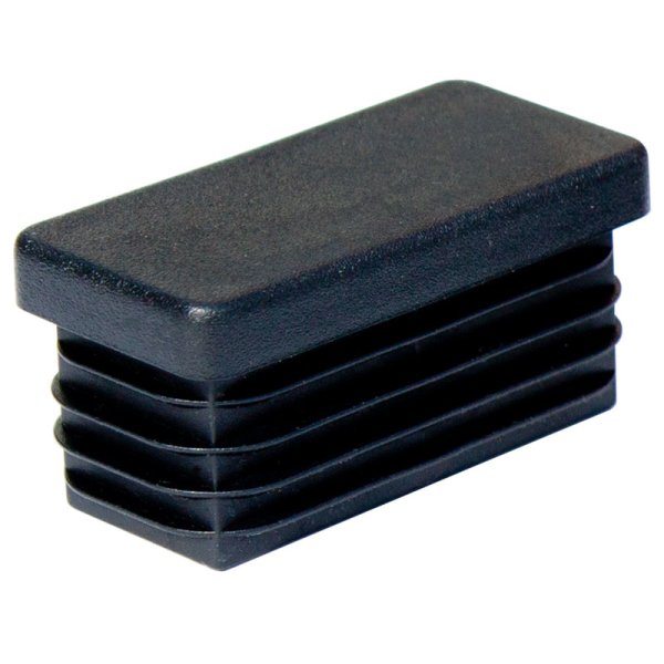 Abschluss-Stopfen F270-Re Endkappe - Kunststoff Möbel-Gleiter für Rechteck-Rohr-30x20-Weiß