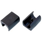 Shell clamp glides 204 for round tubes 18 to 30mm 20 Black