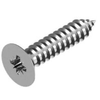 Edelstahl Senkkopf Blechschraube Schraube verzinkt 4,8 x...