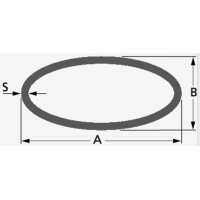Kunststoff Ellipsen Stopfen G101-ElOv gewölbter Kopf - Fuß für Ellipsenrohr | Oval Rohr Lamellenstopfen Gartenstuhl Stapelstuhl
