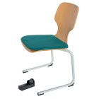 Winkelgleiter - Tischgleiter 240-D Kunststoffgleiter Büro Stuhl Möbelgleiter - Fußkappe als Stuhlgleiter vorn für Rundrohr