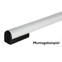 Winkelgleiter - Tischgleiter 240-D Kunststoffgleiter Büro Stuhl Möbelgleiter - Fusskappe als Stuhlgleiter vorn fuer Rundrohr 30x2 Farblos-natur