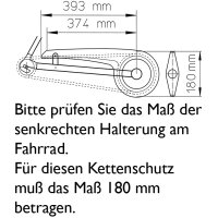 Fahrrad Kettenschutz Easy-Line 180-3 Kettenkasten für 36 38 Zähne 1-fach Kettenblatt