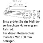 Fahrrad Kettenschutz Easy-Line 180-3 Kettenkasten für 36 38 Zähne 1-fach Kettenblatt Braun - lederfarbig