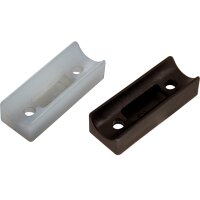 Schalengleiter 205-Re Kunststoff Möbelgleiter | Gleitkufe zum Schrauben Stuhlgleiter für Freischwinger Büro Stühle Stapelstuhl Schwarz-40 -1 konische Senkbohrung