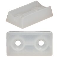 Schalengleiter 205-Re Kunststoff Möbelgleiter | Gleitkufe zum Schrauben Stuhlgleiter für Freischwinger Büro Stühle Stapelstuhl Schwarz-40 -1 konische Senkbohrung