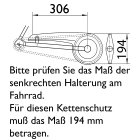24 Zoll Fahrrad Kettenschutz Easy-Line Line für 36/38 + 40/42 Zähne Schwarz