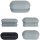Kunststoff Lamellen-Stopfen R101 mit rundem Boden - Möbelgleiter Stuhlgleiter für Flach-Ovalrohr * 40x20-Schwarz