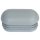Kunststoff Lamellen-Stopfen R101 mit rundem Boden - Möbelgleiter Stuhlgleiter für Flach-Ovalrohr * 50x25-Grau