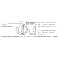 Matt Finish Kettenschutz Performance Line bei 3 fach...