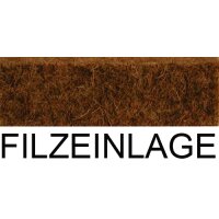 Filzgleiter T-104 Gleitkappe | Kunststoff Fußkappe für Schulmöbel Stuhlgleiter Tischgleiter mit Trittschutz 40x20 Schwarz