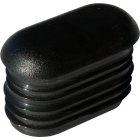 Kunststoff Stopfen G101 Endkappe Lamellenstopfen |Fußstopfen für Stahlrohrmöbel mit flachem Ovalrohr Hellgrau-38x20