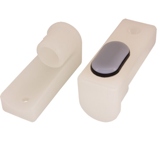 PTFE Winkelgleiter 240, Kunststoff Moebelgleiter - Winkel Schalen Gleiter zum Schrauben Stuhlgleiter fuer Rohre Freischwinger Bürostuhl