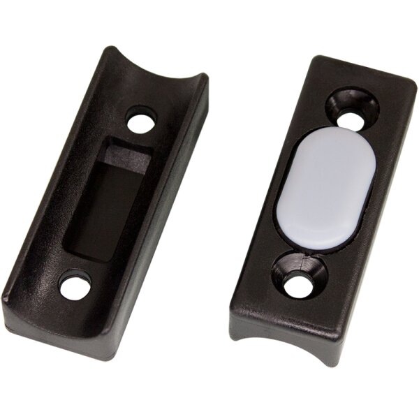 Schalengleiter PTFE 205 Kunststoff Möbelgleiter | Bodenschoner zum Schrauben Stuhlgleiter fuer Rohre Freischwinger Büro Stuhl Stapelstuhl 18-20 Schwarz