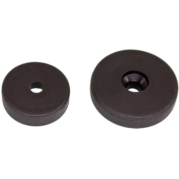 Kunststoff Gleitscheibe 501 Möbelgleiter zum Schrauben | Robuste Gleiter für Senkschrauben 25-M5 Natur/farblos