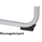 Schalengleiter 202-25-R80 Kunststoffgleiter | Stuhlgleiter mit Kippschutz für gebogene Rohre Freischwinger Kragstuhl