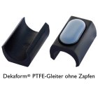 PTFE Teflongleiter ohne Zapfen PT-204, Kunststoff...