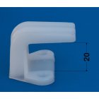 Haken zum Schrauben aus Kunststoff 119 -15 für Schulmöbel | Schultisch – Schulstuhl Aufhänger aus Kunststoff