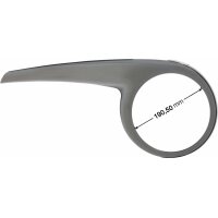 Nachrüst Set Fahrrad Kettenschutz Performance Line 230-2A bei 42 Zähne 3-fach Kettenblatt (über Kettenblatt Ring) ATB MTB nachträglich bei Kettenschaltung Silber
