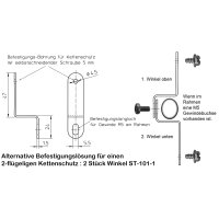 1 Set 2 x Halterung hinten +Schrauben für...