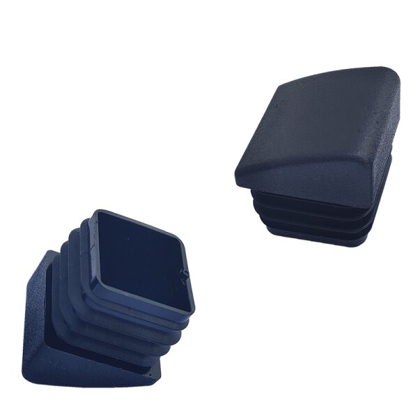 Fußstopfen schräg variabel S-272-Q Kunststoff Fußstopfen für Garten Möbel  mit Quadrat Rohr 25x25