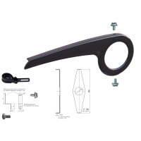 Nachrüst Set  Easy-Line Fahrrad Kettenschutz für City Bike mit 36-38 oder 40-42 Z 1-fach Kettenblatt Rot 180-3 bis 36-38 Z 15 mm