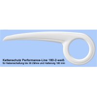 Weißer Performance Line Fahrrad Kettenschutz 180 mm...