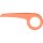 Easy-Line Fahrrad Kettenschutz Orange 180 | 194 mm für 1-fach Kettenblatt City Bike
