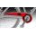 Rot-transparenter Performance Line Fahrrad Kettenschutz 180 mm für City Bike mit 1-fach Kettenblatt