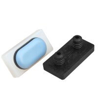 Teflongleiter Natur-farblos rechteckig PT-290 PTFE Kufen...