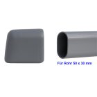 Glide cap for flat oval tube 50x30 tableglider front, school desk plastic glider*109