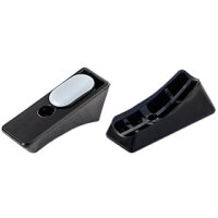 PTFE Schalengleiter Kippschutz mit 1 Bohrung PT-203-1BD30R85  Teflongleiter für Stahlrohrmöbel | Freischwinger Stahlrohrstühle Rundrohr