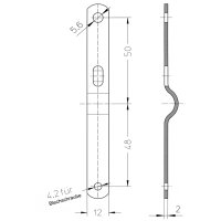 Fahrrad Kettenschutz Easy-Line 180-3 für 36-38 Zähne Kettenblatt (zwei flügelig) für City Bike