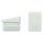 Fußstopfen schräg Farbe Weiß S270ReWe eckig | Stuhlstopfen für Gartenstühle | Kunststoff Möbel Gleiter für rechteckige Rohre