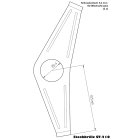 Steckbrille 210 (verzinkt) bis 42 Zähne 3-fach Kettenblatt Halterung fuer Fahrrad Kettenschutz bei Kettenschaltung