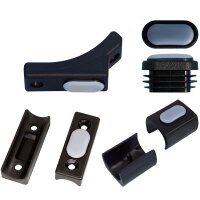 PTFE Gleiter 116-D selbstklebend Möbelgleiter Tefloneinsatz rund fuer Stahlrohr Stuhl - Tisch 60