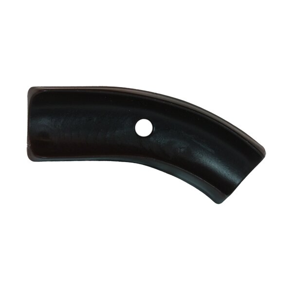 Bogengleiter 100R70 Kunststoff Stuhlgleiter | Schalengleiter für Schulstuhl mit Rohr 38x20 Radius 70 Rechts-Schwarz