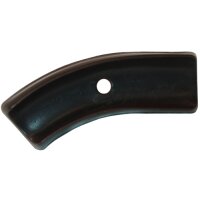 Bogengleiter 100R70 Kunststoff Stuhlgleiter | Schalengleiter für Schulstuhl mit Rohr 38x20 Radius 70 Rechts-Schwarz