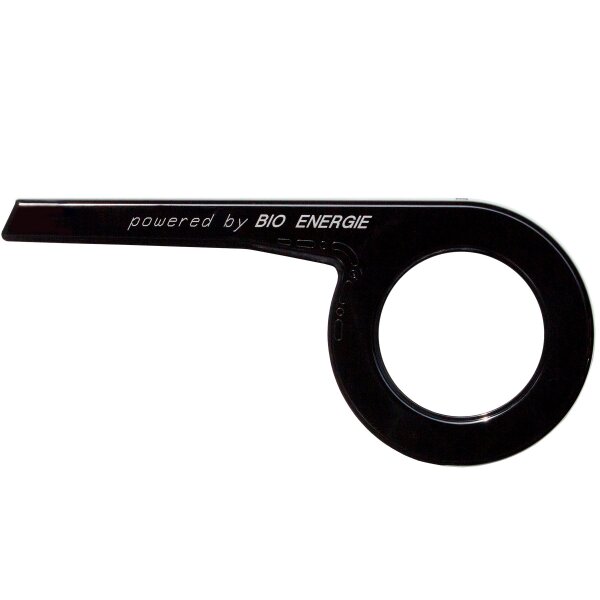 Classic Line Fahrrad Kettenschutz Schwarz Dekor silber | Schutzblech 219 mm für 44-48 Zähne 1-fach Kettenblatt City Bike 219-1-sw-Dek-PbE