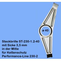 Steckbrille 230-40 bis 48 Zähne oder 42 Zähne Kettenblatt mit Kettenblattring Sonderanfertigung Tretlager 40 mm fuer Fahrrad Kettenschutz bei Kettenschaltung