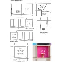 Regaltür in Miami green - Pastell-türkis - Möbel Tür für Ikea Expedit Kallax Nornäs Flexi XXXL Lutz Raumteiler *