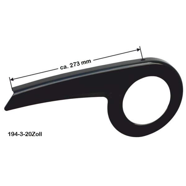Fahrrad Kettenschutz Easy-Line Schwarz 20 Zoll für Kinderfahrrad mit 36-38 oder 40-42 Z 1-fach Kettenblatt 180-3