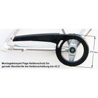 Fahrrad Kettenschutz Page 219-K für 3-fach Kettenblatt mit max. 42 Zähne, transparent