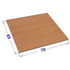 Desk plates / tabletop for office schooling furniture *70x65 cm beech finish, PUR edge