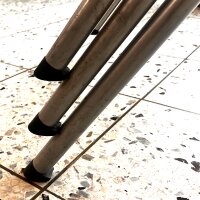 Runde Möbelgleiter für Stapelstühle schräg S-255SP Gleiter Kappe für runde Rohre | Fußstopfen mit Stapelschutz