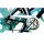 Fahrrad Kettenschutz Performance Line 230-2 für 44-46-48 Zähne ATB MTB Kettenschaltung Blau-transparent