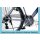 Fahrrad Kettenschutz Performance Line 230-2 für 44-46-48 Zähne ATB MTB Kettenschaltung Blau-transparent