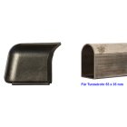 Kunststoffgleiter 109-55x35 Gleitkappe | Fusskappe Bodenschoner für Schultisch mit Tunnelrohr D-Form